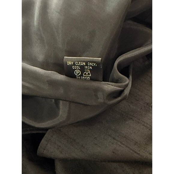 Lafayette 148 New York Womens Black Silk Blazer 3-Snap 3/4 Sleeve Capsule Size 8 - Picture 6 of 7